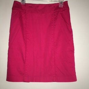 Hot pink pencil skirt